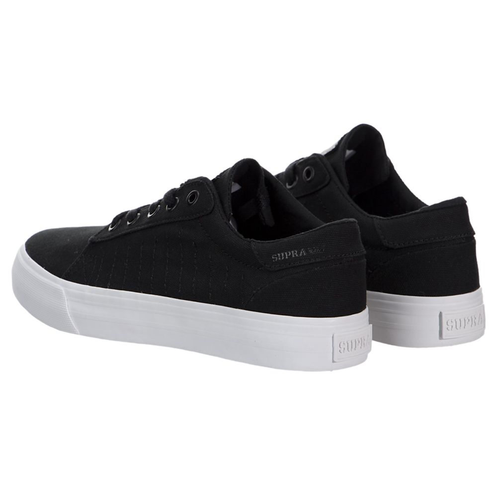 Baskets Basses Supra Belmont Noir Black/White Femme | FBE-99942649